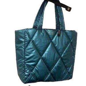 Victoria's Secret blue Quilted Shoulderbag Tote Bag NWT